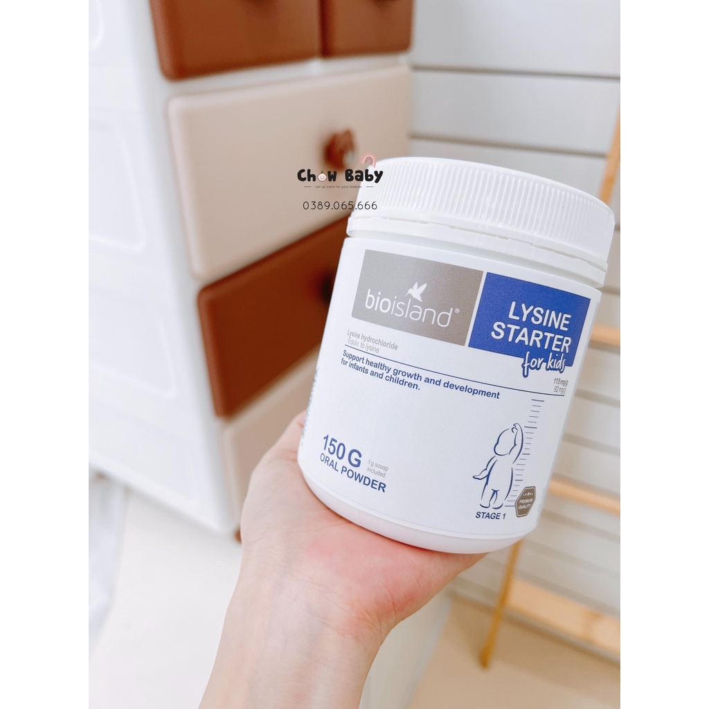 Lysine Bioisland Úc hỗ trợ tăng chiều cao cho bé