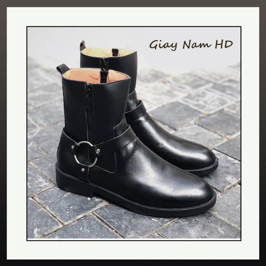 SALE. Giày Harness Boots nam SN08 cao cổ da bò đế cao cá tính năng động trẻ trung -sp1 | BigBuy360 - bigbuy360.vn