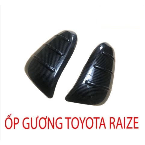 Ốp Gương Chiếu Hậu CARBON xe Toyota Raize 2021 - 2022 vân Cacbon Cao Cấp Nhất Thị Trường