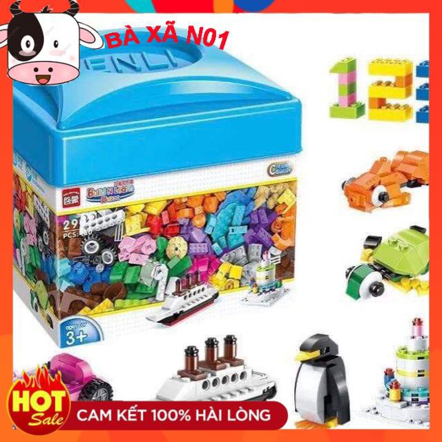 Bộ xếp hình 460 chi tiết cho bé yêu thỏa sức lắp ghép hình thù thú vị