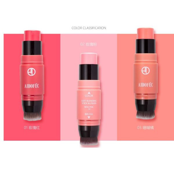 Má hồng dạng thỏi 2 đầu