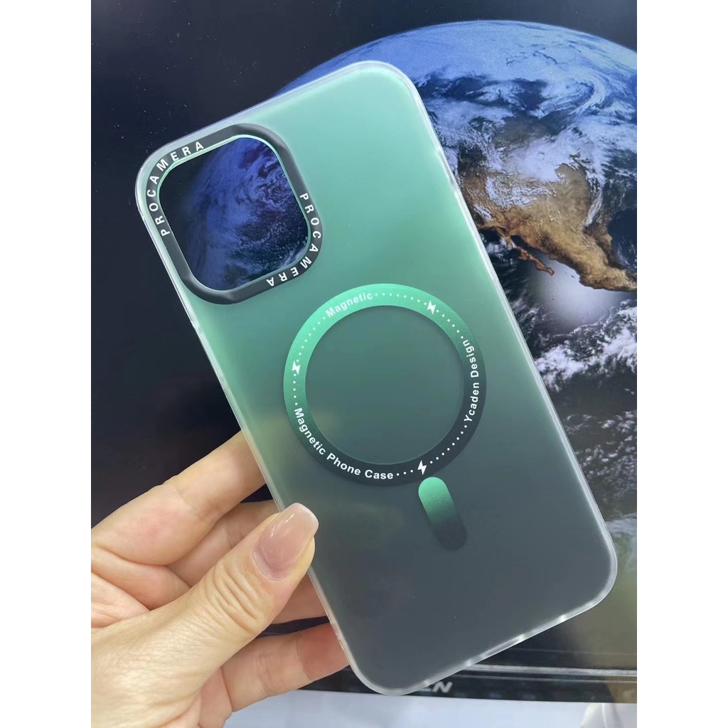 Ốp Điện Thoại Acrylic Mặt Nhám Màu Gradient Chống Sốc Cho iPhone 11 12 13 PRO MAX 12 mini 13mini 11 PRO MAX