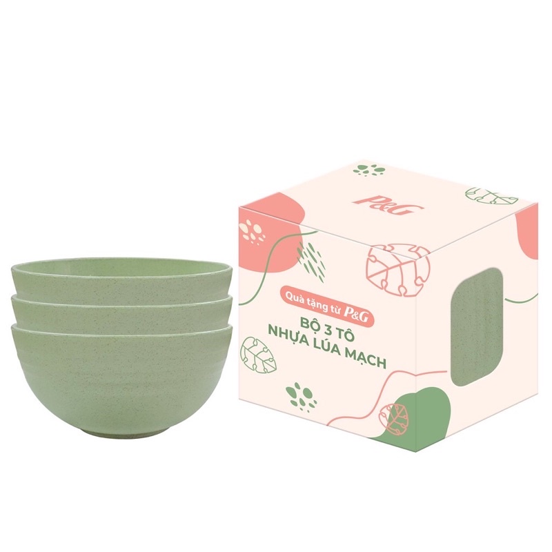 Bộ 3 tô nhựa lúa mạch