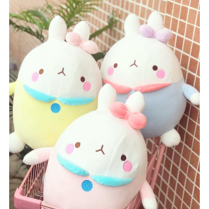 GẤU BÔNG THỎ MOLANG DỄ THƯƠNG ĐÁNG YÊU  VẢI MINISO MỀM MỊN, HÀNG LOẠI 1 CAO CẤP