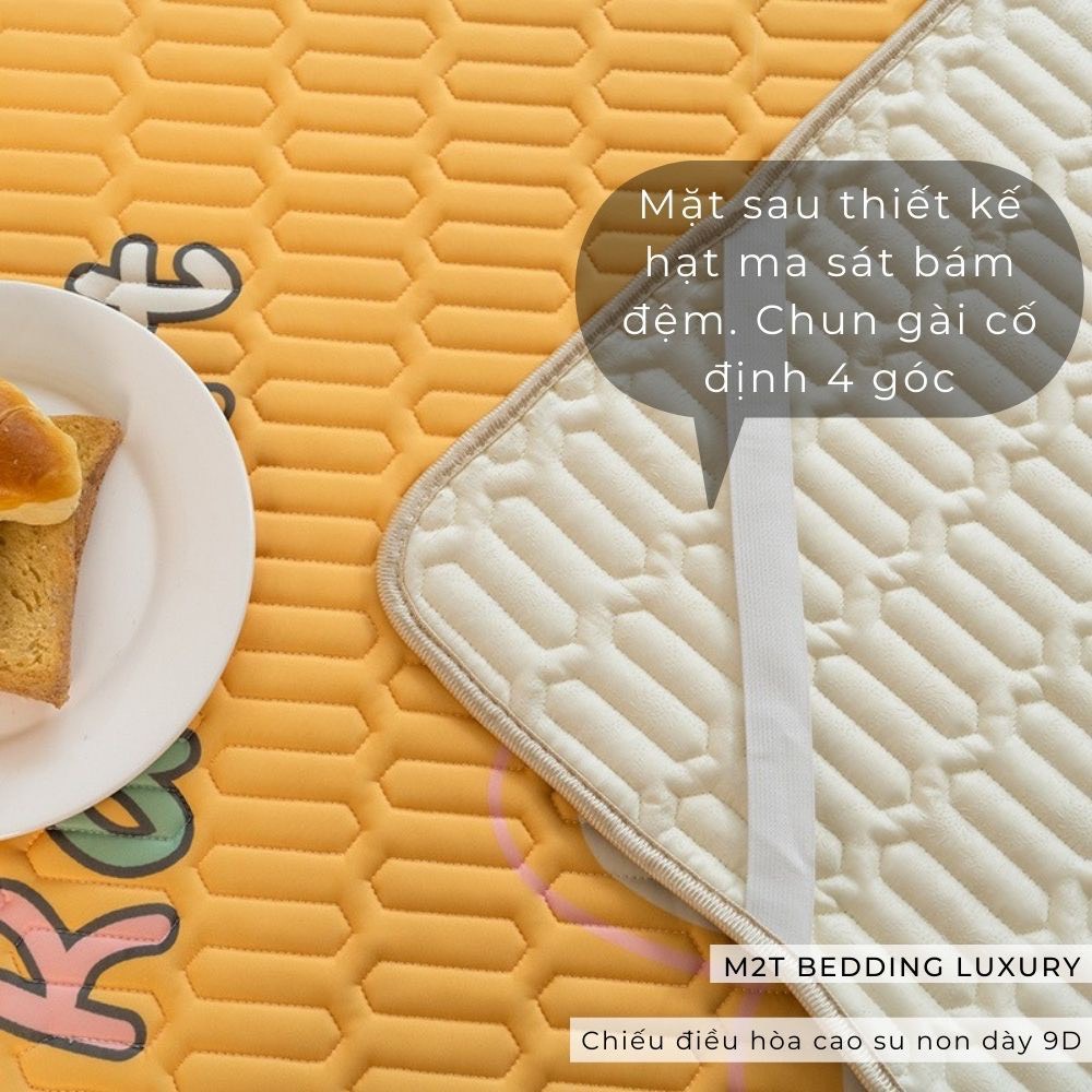 Chiếu điều hòa cao su non Latex 9D làm tấm bảo vệ nệm mát lạnh, cam kết hàng loại 1
