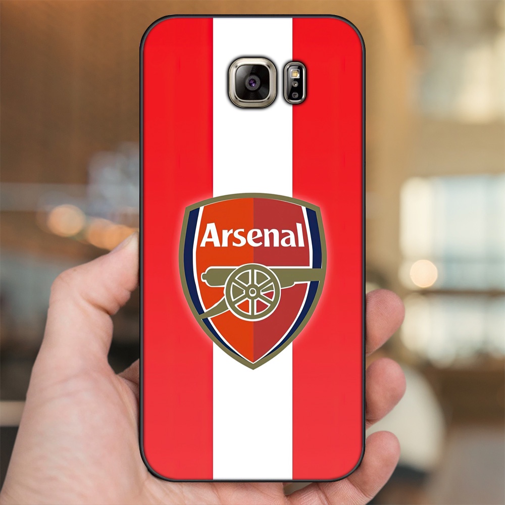 Ốp lưng Samsung Note 5 viền đen in hình Arsenal FC