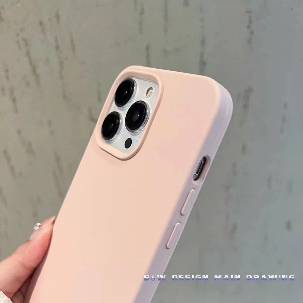 Ốp Điện Thoại Silicon Mềm Màu Trơn Chống Sốc Cho iPhone 14 Pro MAX 13 12 11 Pro MAX IX XS MAX XR