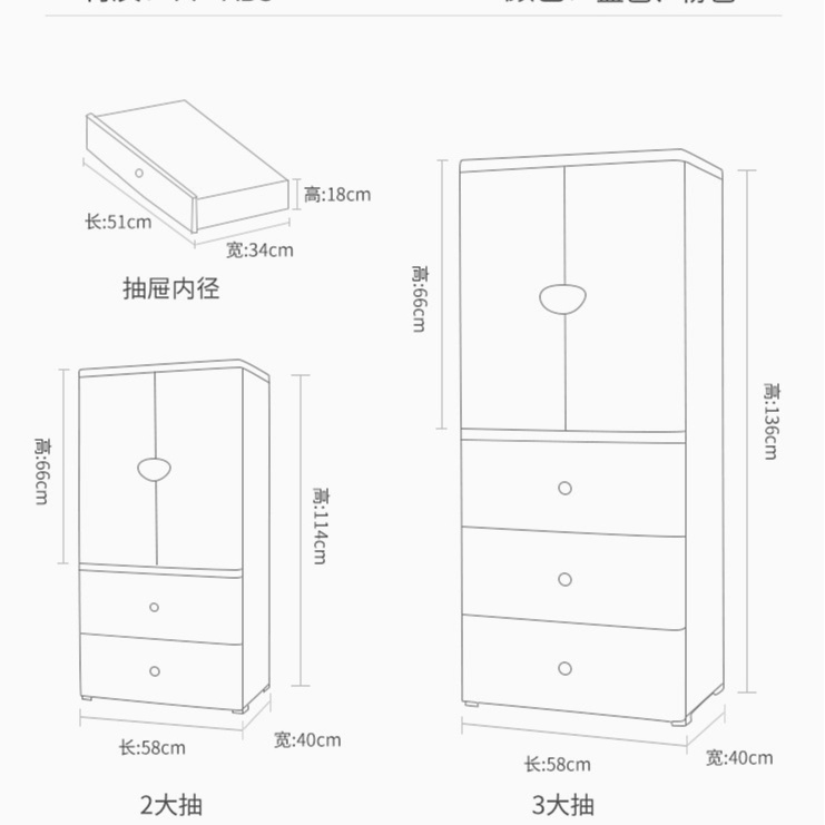 Tủ nhựa cho bé Kub 4 tầng đựng quần áo trẻ em đồ sơ sinh tủ đầu giường mẫu thiết kế Hàn Quốc Zozon