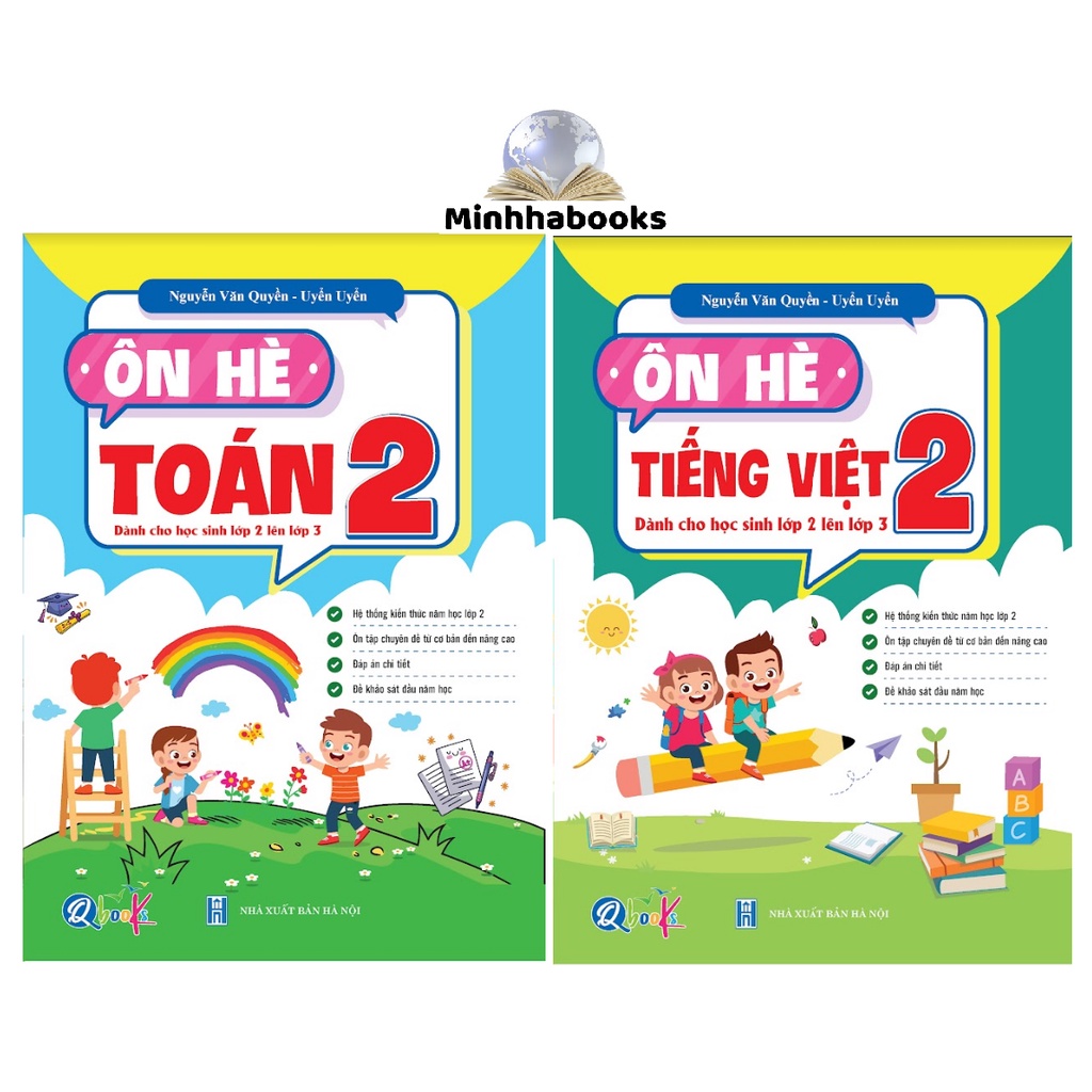 Sách - Combo Ôn Hè Toán và Tiếng Việt lớp 2 - Dành cho học sinh lớp 2 lên lớp 3