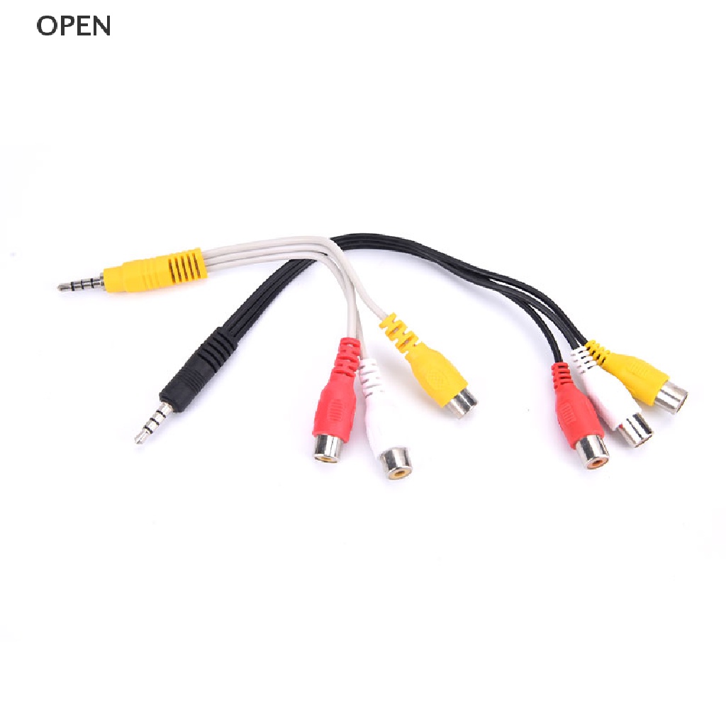Cáp Chuyển Đổi Âm Thanh 3.5mm AV Male Sang 3RCA Female