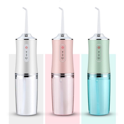 Tăm nước cầm tay vệ sinh răng Oral Irrigator 4 đầu thay thế cao cấp, sạc pin, chuẩn chống nước