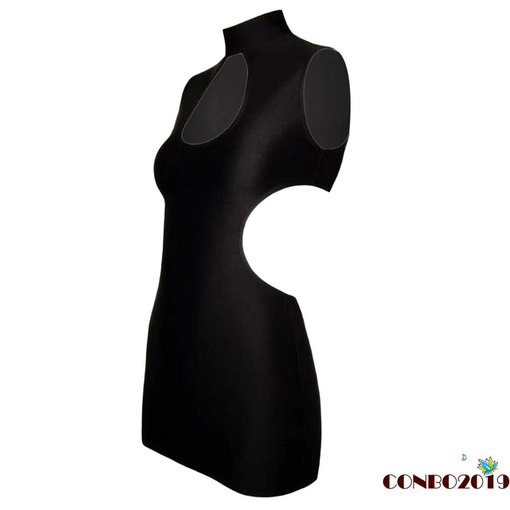 Đầm Sát Nách Màu Trơn Dáng Ôm Thời Trang Cho Nữ