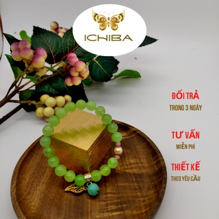 Vòng tay chuỗi hạt màu xanh nhạt phối trẻ trung thời trang