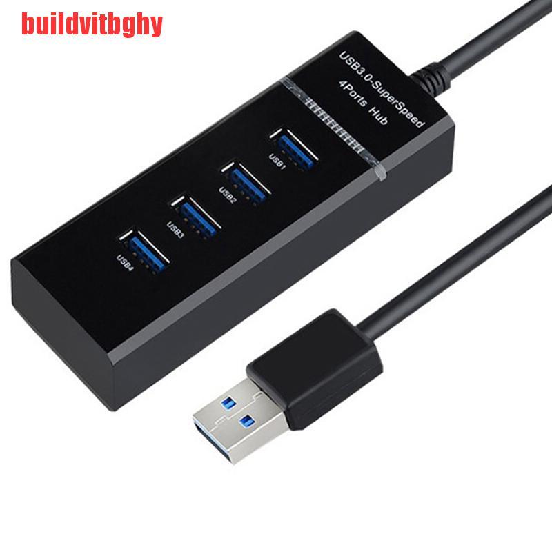 {buildvitbghy}4 port USB 3.0 2.0 hub Multi usb port Splitter 3 hub for Laptop PC Computer IHL