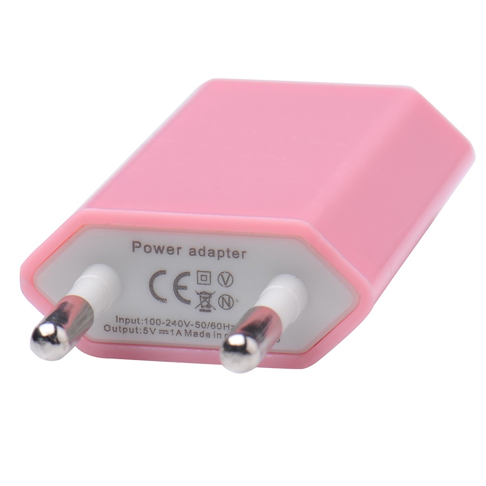 Dây cáp sạc đầu EU nhiều màu sắc chống cháy nổ cho iPod iPhone Samsung Sony