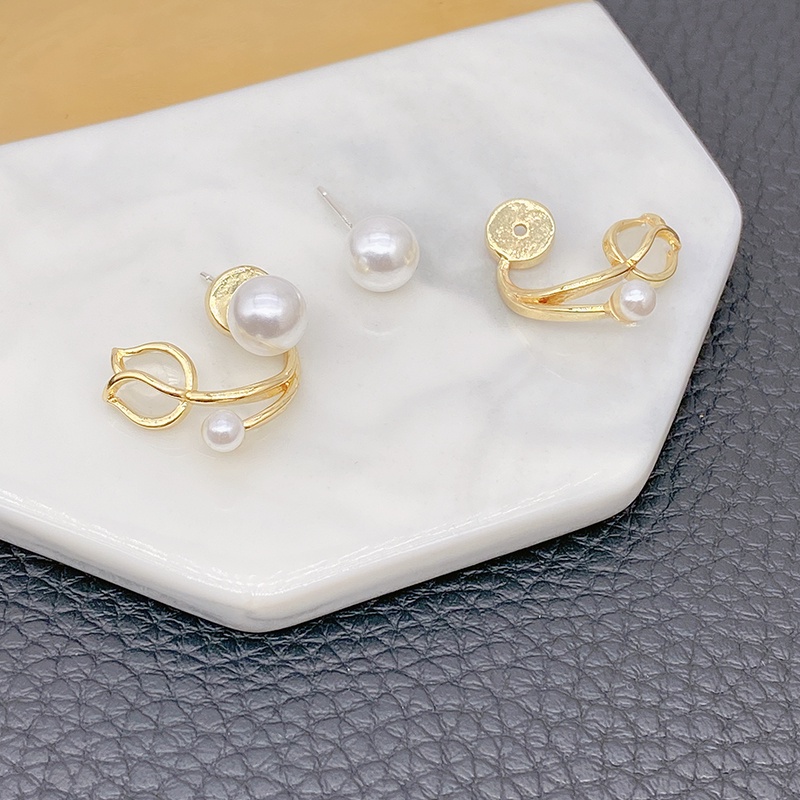 Đôi Bông Tai Mạ Bạc 925 Hình Đuôi Cá Đính Ngọc Trai Nhân Tạo Phong Cách Hàn Quốc Thời Trang Mới 2022