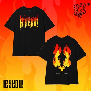 Áo thun đen nam mẫu thrasher heyyou - form rộng unisex nam nữ