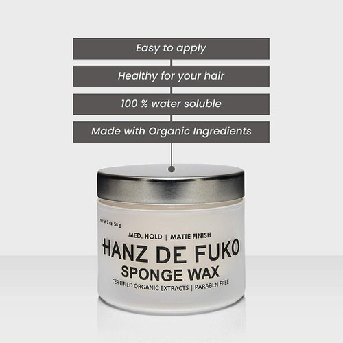 Sáp vuốt tóc Hanz De Fuko Sponge Wax - 56g