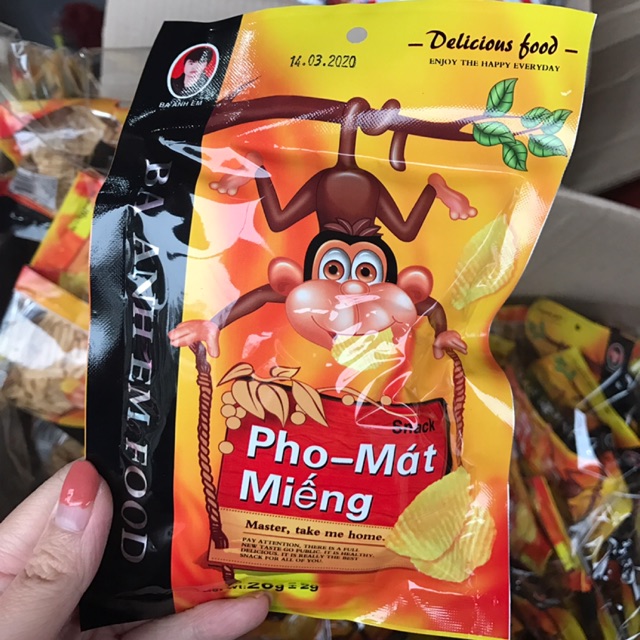 SỈ BỊCH 30 GÓI SNACK PHÔ-MÁT MIẾNG KHỈ CHUA NGỌT SIÊU HOT
