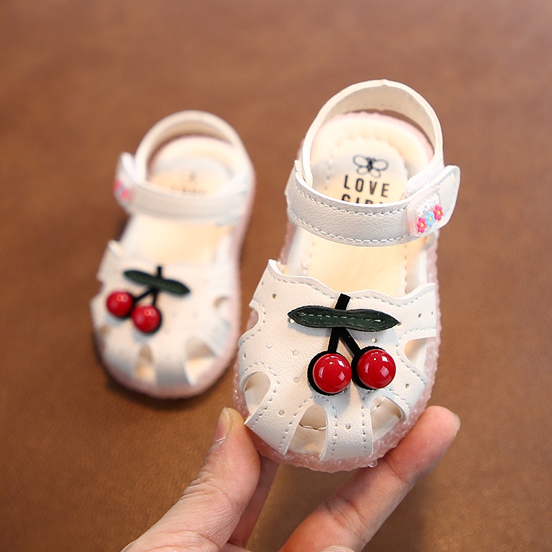 Rọ tập đi bé gái cherry xinh xắn size 16-20 cho bé 0-2 tuổi