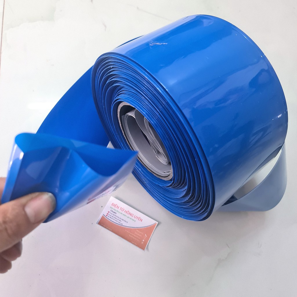 Màng co nhiệt pin 18650 . Giá 2 mét / 5 mét màng co nhiệt loại dày, đường kính màng co 85mm
