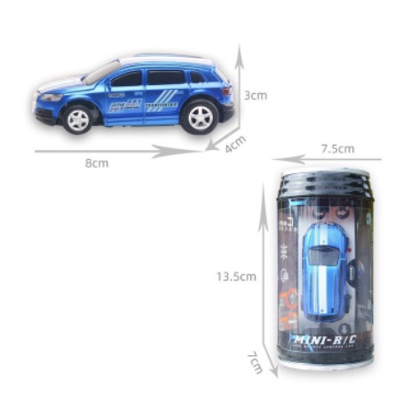 Xe hơi điều khiển từ xa mini đặt trong lon Coke