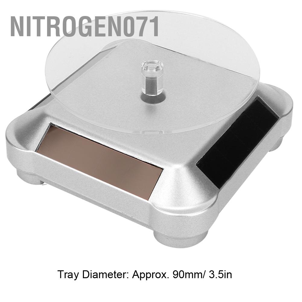 Nitrogen071 Rotating Solar Energy Multi-Purpose Watch Phone Jewelry Display Makeup Holder Rack