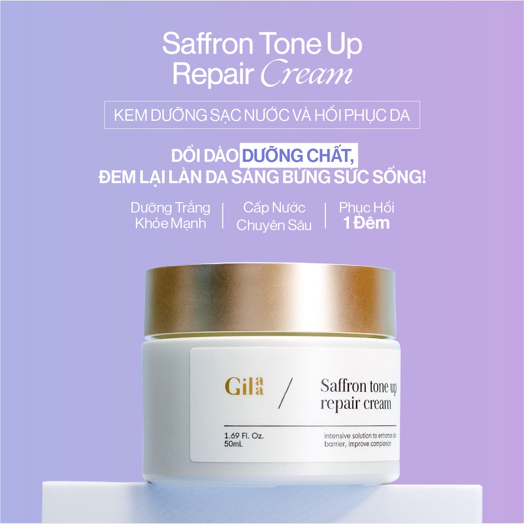 Kem dưỡng da Gilaa Saffron Tone Up Repair Cream 50 ml