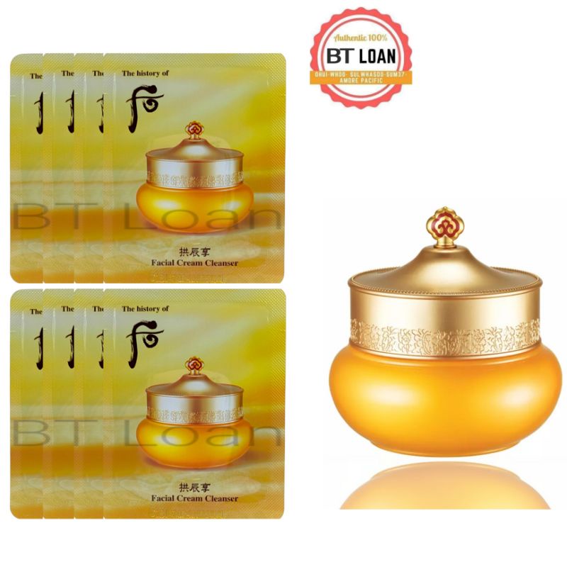 Combo 10 gói kem tẩy trang whoo vàng Cream Cleanser | BigBuy360 - bigbuy360.vn