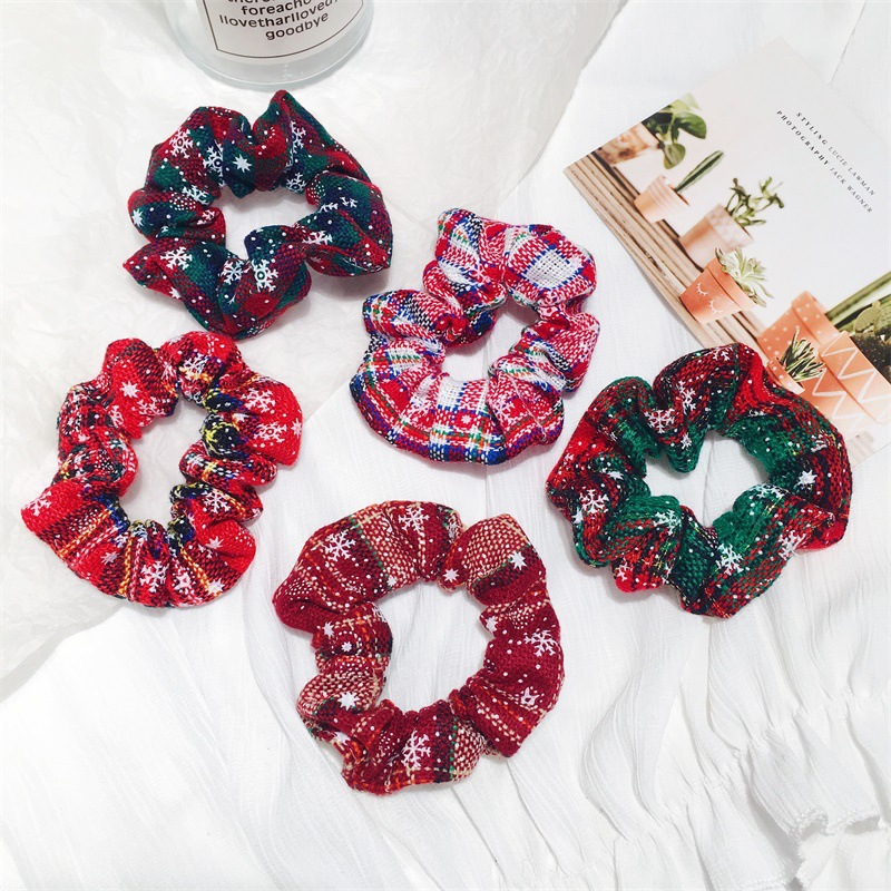 Pretty Female Christmas Theme Hair Lanyard