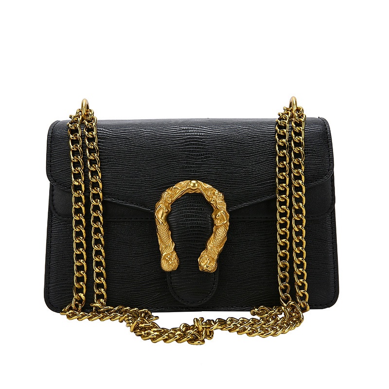 Túi Đeo Vai Phối Dây Xích Phong Cách Cổ Điển Thời Trang Cho Nữ