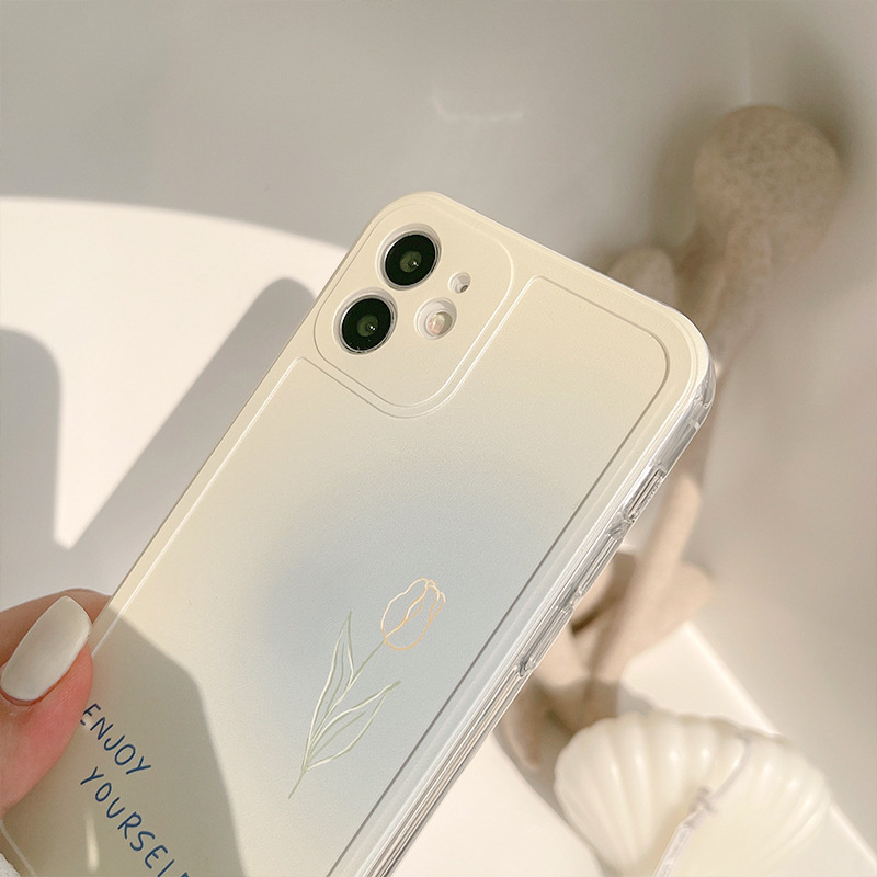 Ốp Điện Thoại Silicon Mềm Màu Gradient Bảo Vệ Toàn Diện Cho Iphone11 12pro Xsmax Xr 8plus | BigBuy360 - bigbuy360.vn
