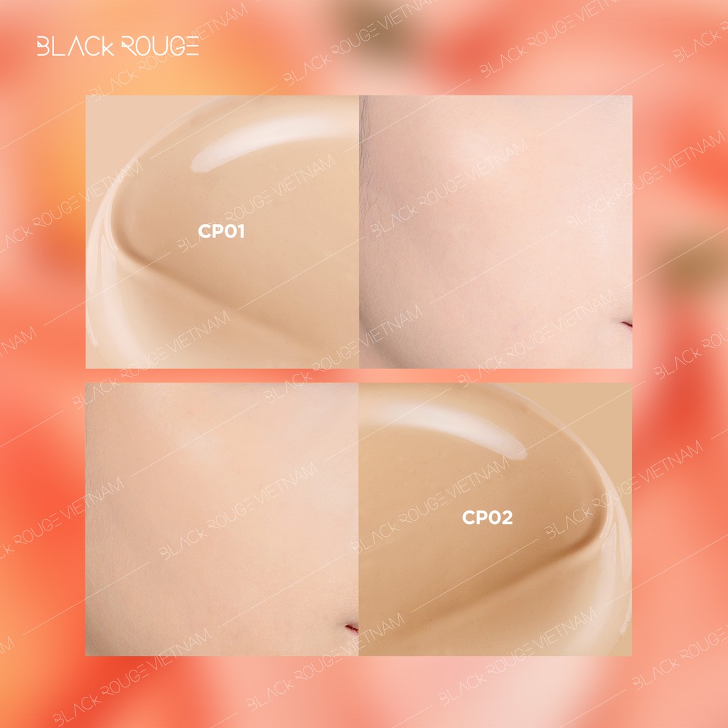 Phấn nước Black Rouge Peach Cover Velvet 98,6g