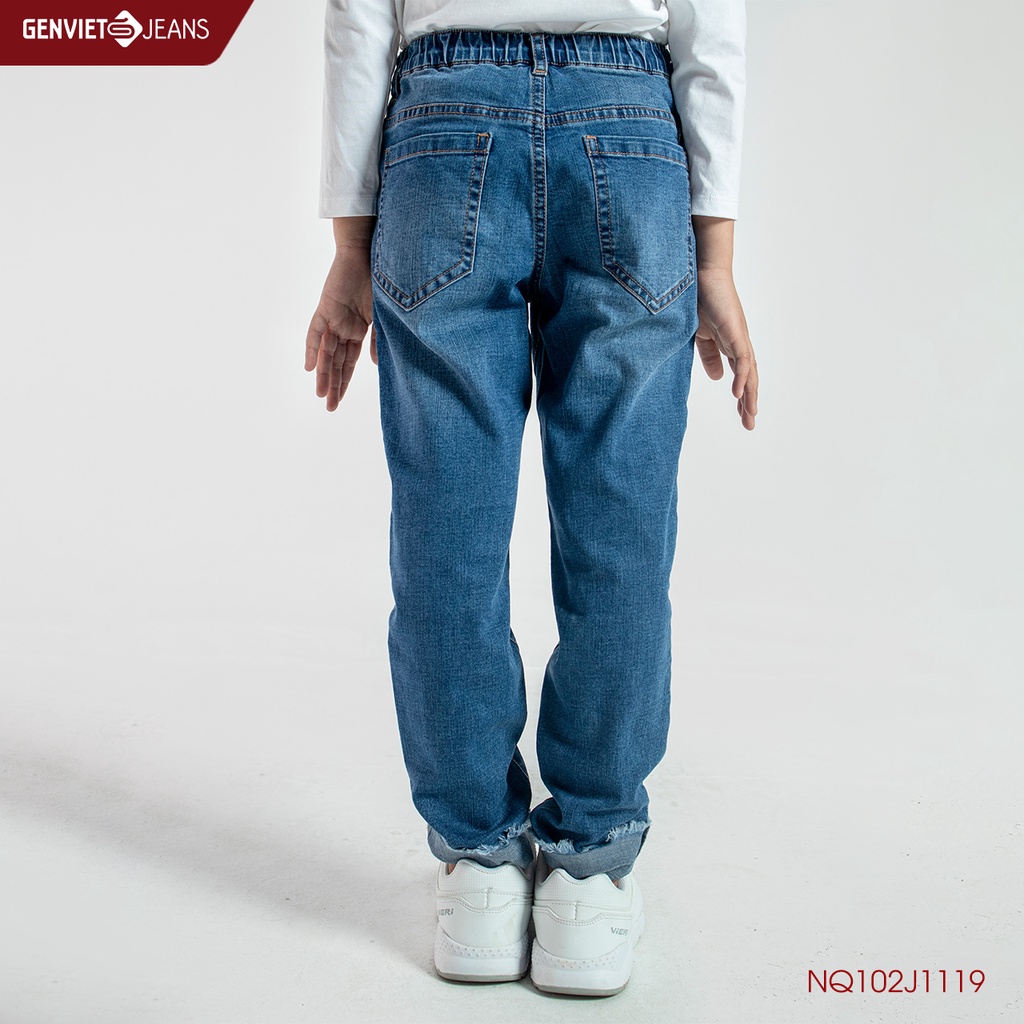 Quần dài jeans bé gái GENVIET KID NQ102J1119