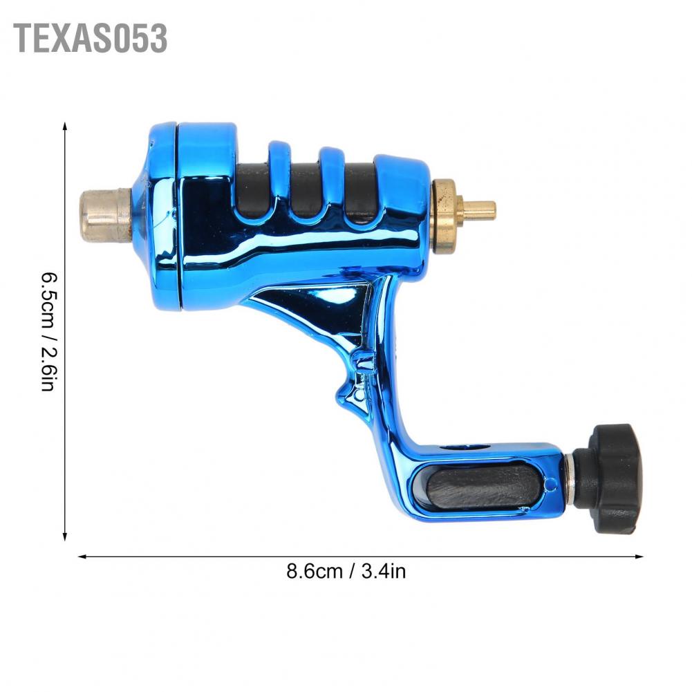 Texas053 Máy Xăm Quay Mạ Điện Chuyên Nghiệp Làm Giao Diện RCA Màu Xanh