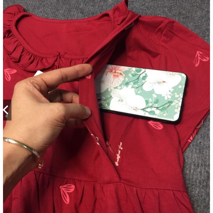 bộ đồ mặc bầu và sau sinh hoạ tiết cực xinh