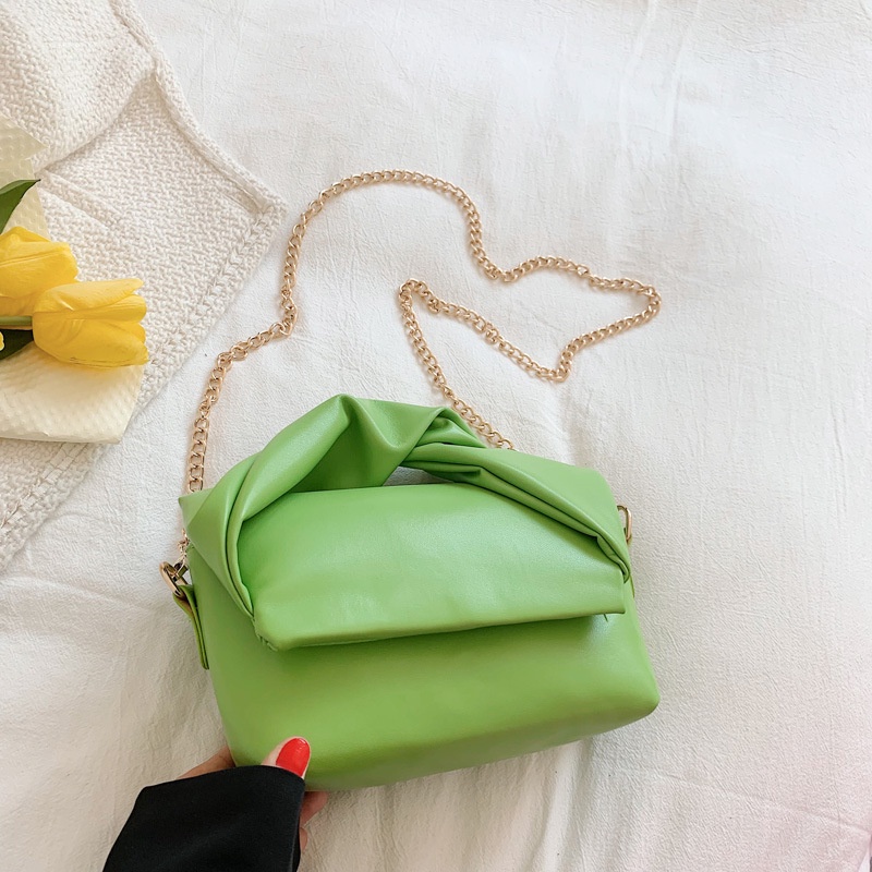 Túi Đeo Vai/Xách Tay Dây Xích Đính Nơ Dễ Phối Đồ Cho Nữ