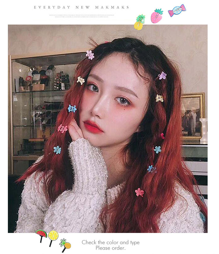 Bộ 1 kẹp hoa mini nhiều màu sắc đáng yêu