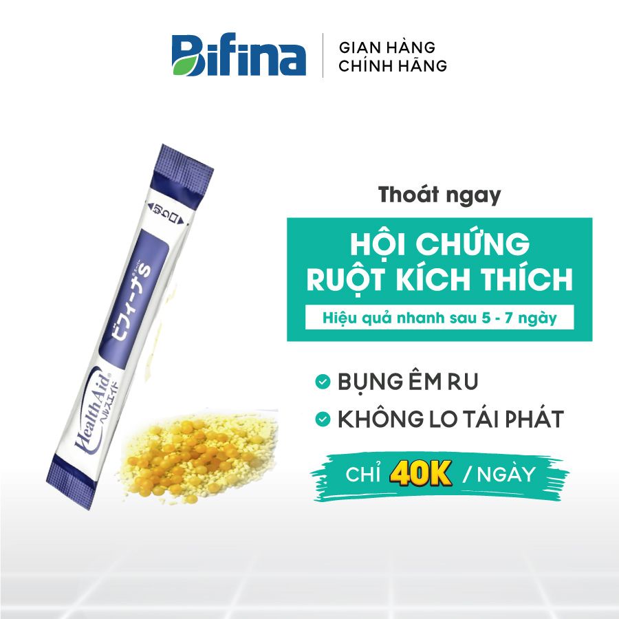 Men tiêu hóa Bifina Nhật Bản, Loại S Lẻ 1 gói (không có hộp) - Hỗ trợ giảm rối loạn tiêu hóa