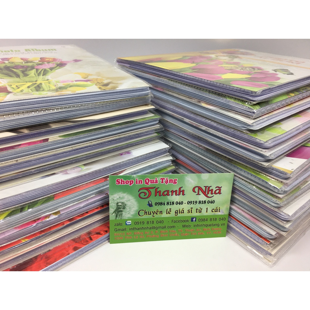 Album ảnh 10x15cm  bìa dẻo ( Lưu trữ được 40 hoặc 60 ảnh)