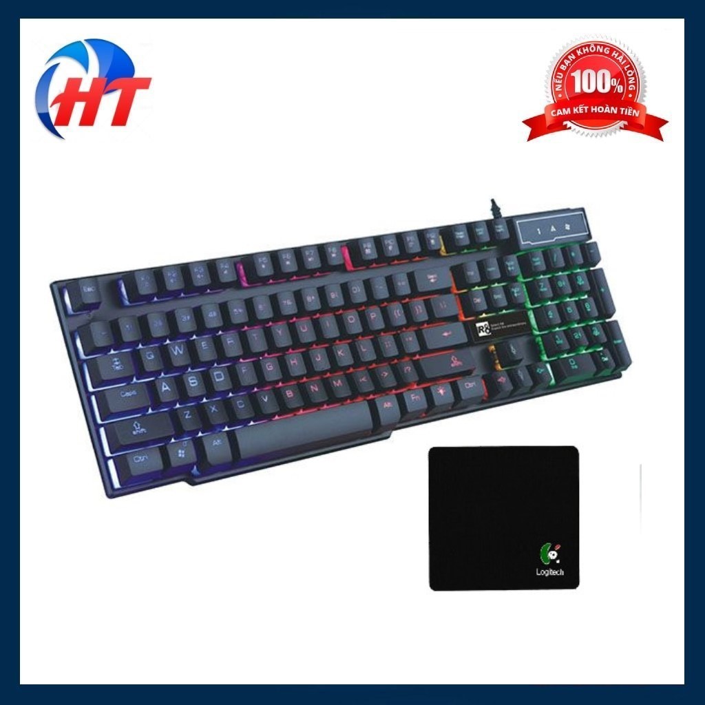 Bàn phím R8 1822 + lót - PHÍM CHUYÊN GAME