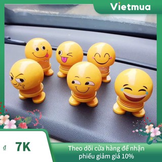 Búp Bê Lắc Đầu Hoạt Hình Lò Xo Biểu Cảm Trang Trí Xe Hơi Dễ Thương Siêu Hot Trên Tiktok