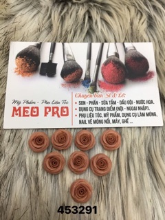 Hoa hồng bột đính móng tay chân 1