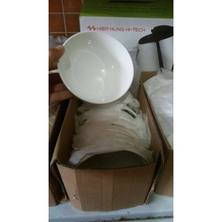 Combo 10 bát sứ ăn cơm trắng trơn