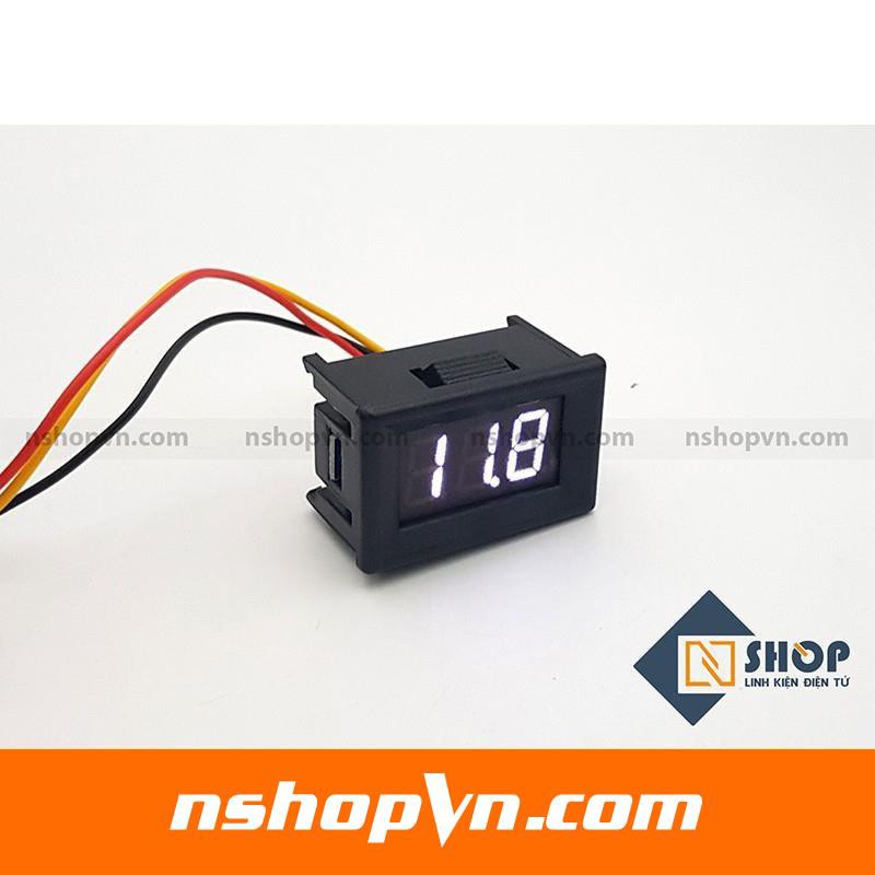 Đồng hồ đo điện áp 3 dây 100VDC Xanh lá, xanh dương, đỏ, vàng, trắng