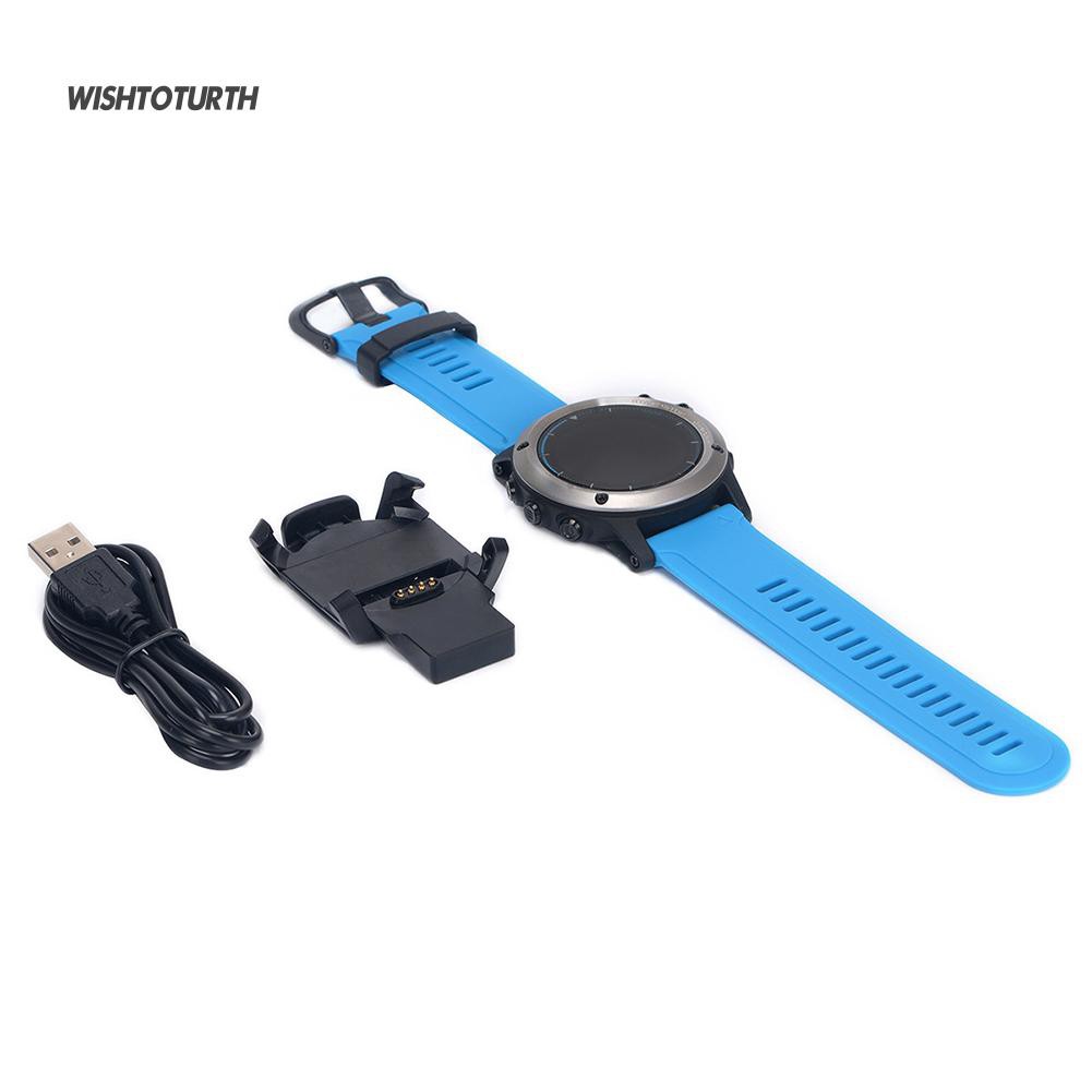 ☼Đế Sạc Có Dây USB Dài 1M Cho Đồng Hồ Garmin Fenix 3 HR Sapphire Quatix3 GPS