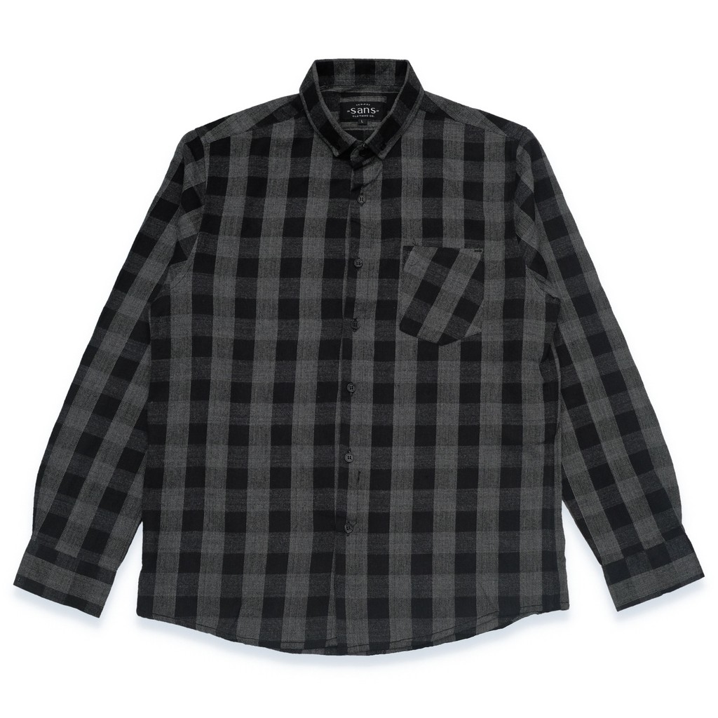 Áo Sơ Mi Flannel Dài Tay Dáng Ôm Thời Trang Nam Tính