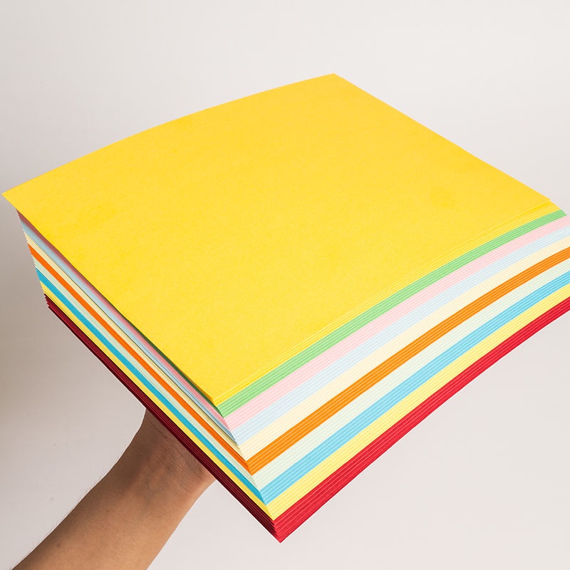 Bìa cứng màu A4 160g bìa cứng thủ công màu dày bìa cứng vẽ mẫu giáo màu đen và Trắng Đỏ Hồng Tím/giấ