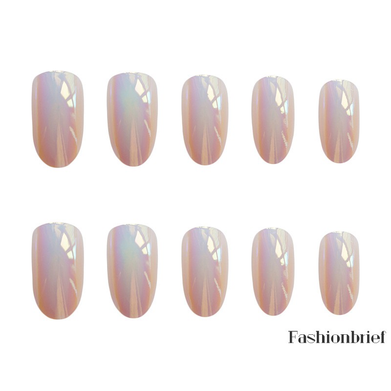 Set 24 Móng Tay Giả Màu Hồng Thời Trang Cho Nữ