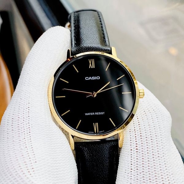 Đồng Hồ Nữ Casio Dây Da LTP-VT01GL-1BUDF Chính Hãng